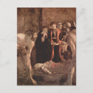 Caravaggio- Burial of Saint Lucy Postcard