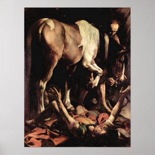 Caravaggio-Conversion of Saul Poster