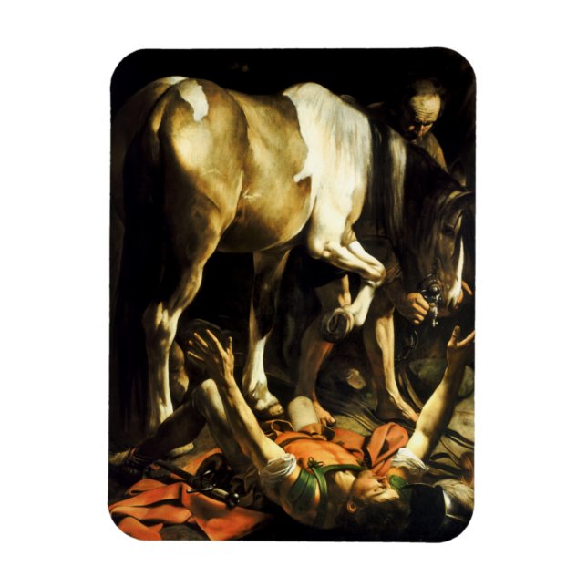 Caravaggio Conversion of St. Paul Magnet (Vertical)