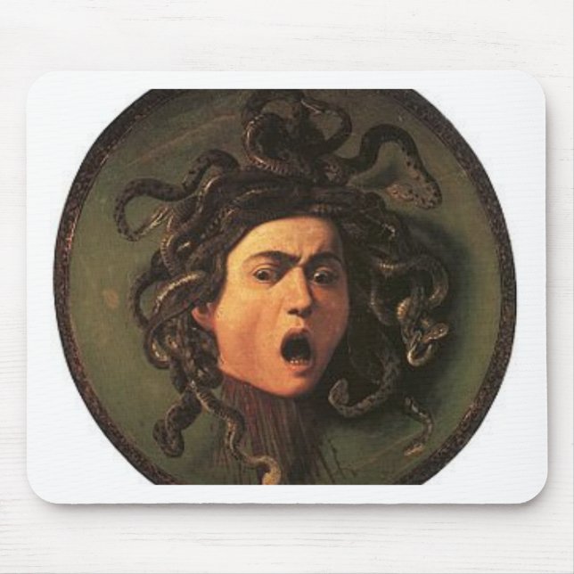 Caravaggio - Medusa - Classic Italian Artwork Mouse Pad (Front)