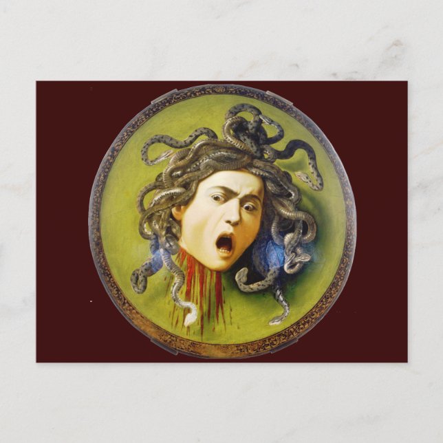 Caravaggio Medusa Fine Art Postcard (Front)
