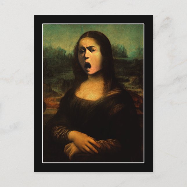 Caravaggio Medusa Mona Lisa  Postcard (Front)