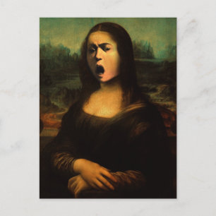 Caravaggio Medusa Mona Lisa  Postcard