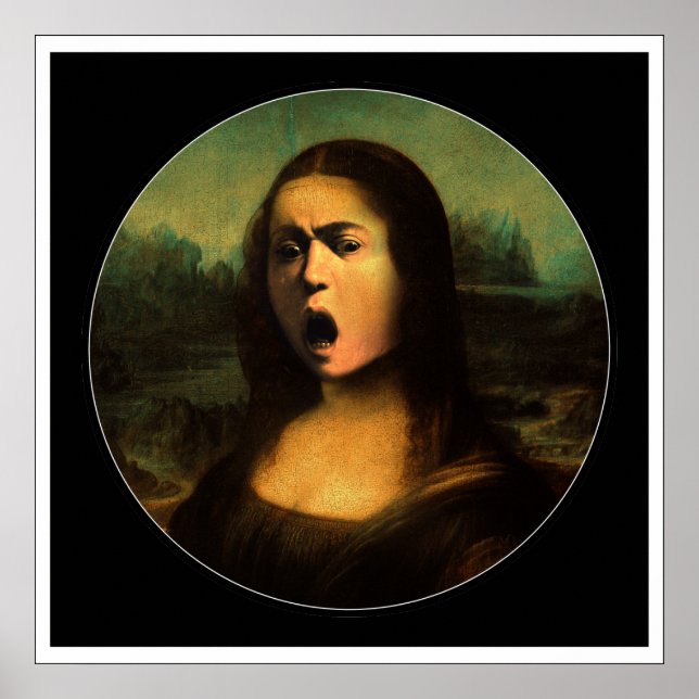 Caravaggio Medusa Mona Lisa  Poster (Front)