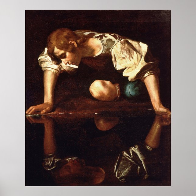 CARAVAGGIO - Narcissus 1598 Poster (Front)