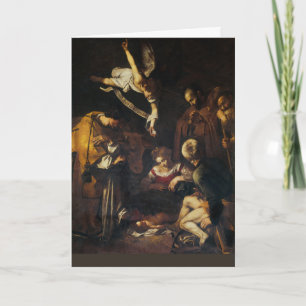 Caravaggio - Nativity Scene - Happy Holidays Card