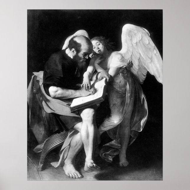 Caravaggio St Matthew And The Angel Poster (Front)