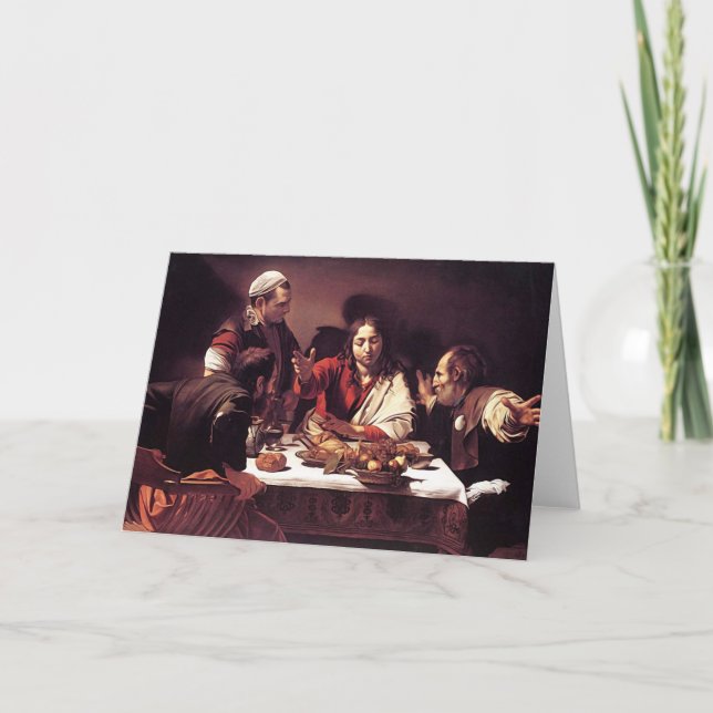 Caravaggio - Supper at Emmaus Card (Front)