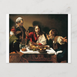 Caravaggio - Supper at Emmaus - Classic Painting Postcard