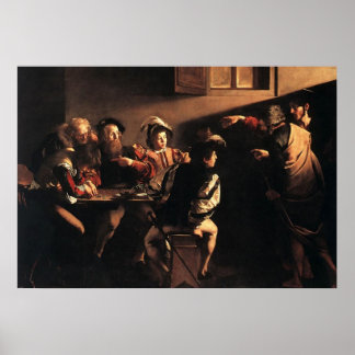 Caravaggio The Calling Of Saint Matthew Poster