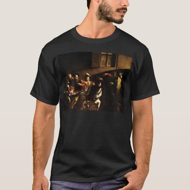 Caravaggio - The Calling of Saint Matthew T-Shirt (Front)