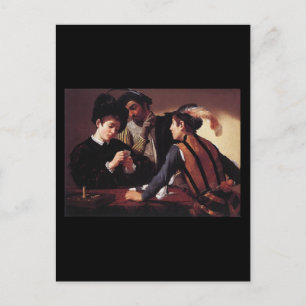 Caravaggio The Cardsharps Postcard