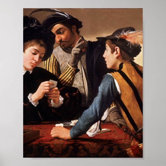 Caravaggio The Cardsharps   Poster (Front)