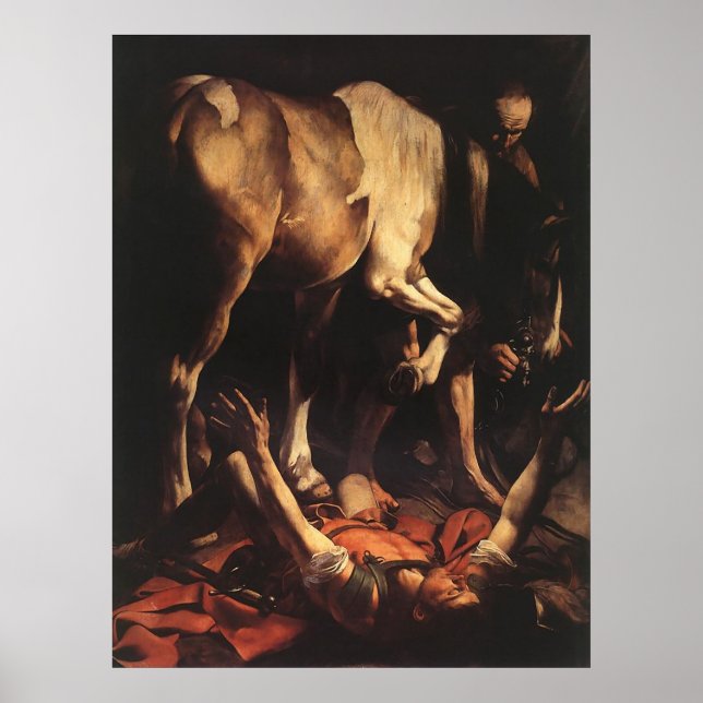 Caravaggio The Conversion To Damascus Poster (Front)