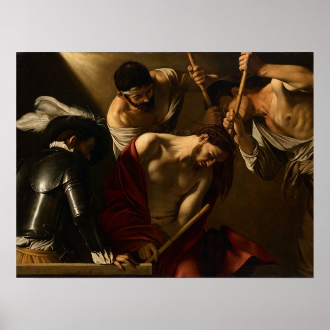 Caravaggio - The Crowning With Thorns Poster (Front)