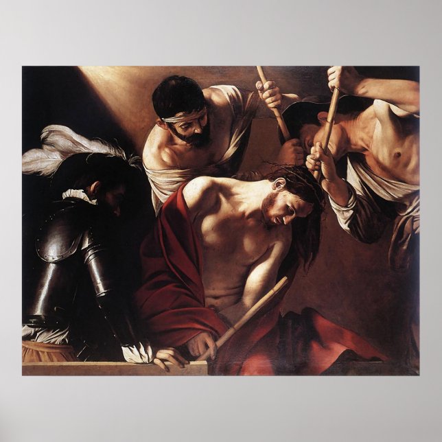 Caravaggio The Crowning With Thorns Poster (Front)