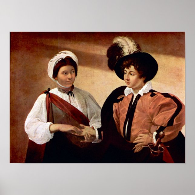 Caravaggio-The fortune teller Poster (Front)