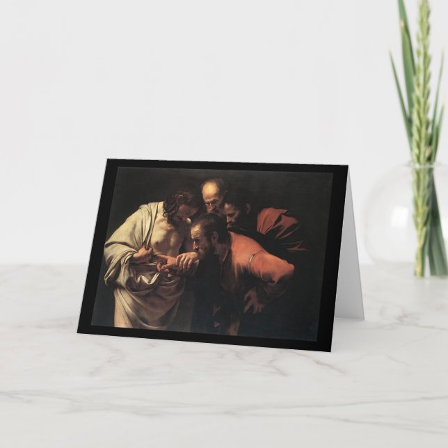 Caravaggio The Incredulity Of Saint Thomas Card (Front)