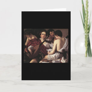 Caravaggio The Musicians Card