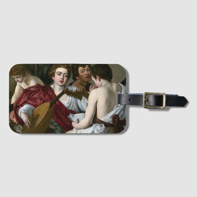 Caravaggio The Musicians Luggage Tag (Front Horizontal)