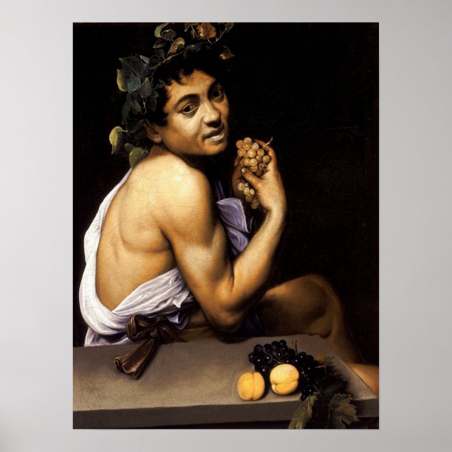 Caravaggio - Young Sick Bacchus 1593 Poster (Front)