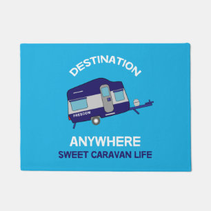 Caravan Art gifts - Love My Caravan Coffee Mug Doo Doormat