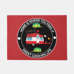 Caravan Art gifts - Love My Caravan Coffee Mug Doo Doormat