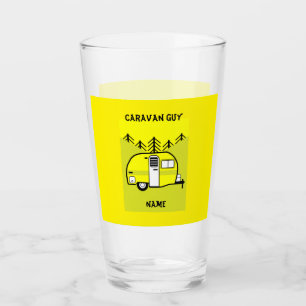 Caravan Art gifts - Love My Caravan Coffee Mug Doo Glass