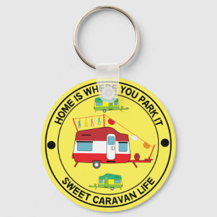 Caravan Art gifts - Love My Caravan Coffee Mug Doo Key Ring