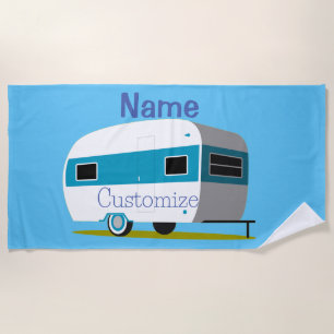 Caravan Camper RV Thunder_Cove Beach Towel