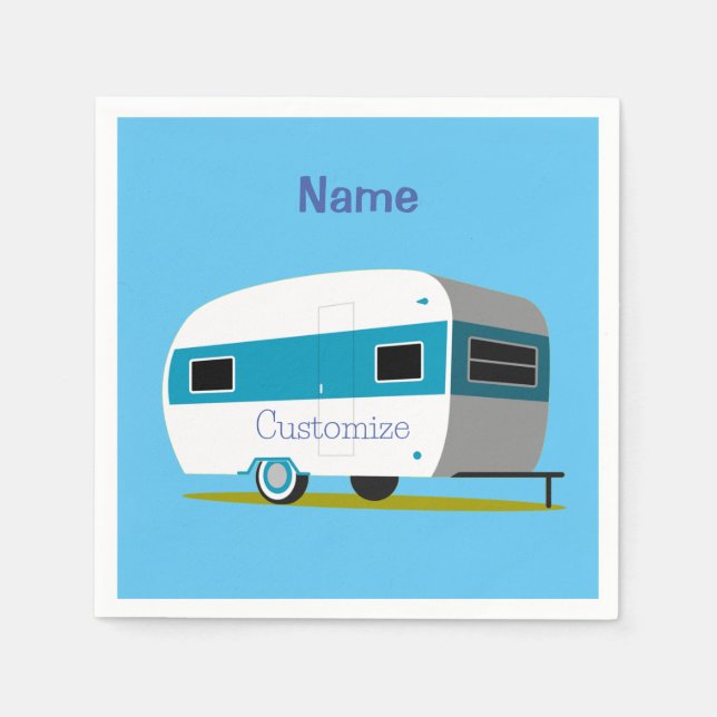 Caravan Camper RV Thunder_Cove Napkin (Front)