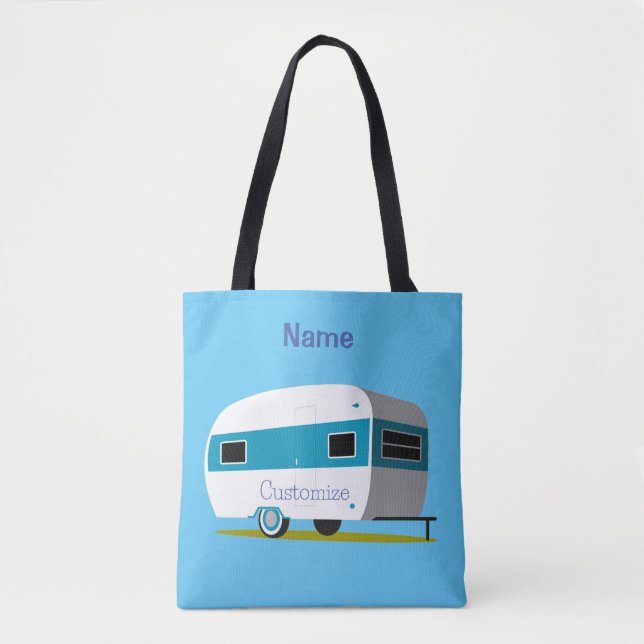 Caravan Camper RV Thunder_Cove Tote Bag (Front)