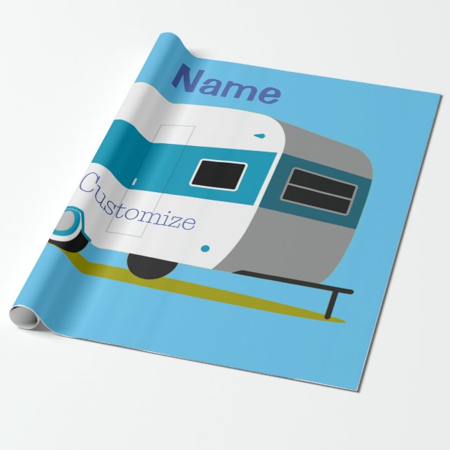 Caravan Camper RV Thunder_Cove  Wrapping Paper (Unrolled)