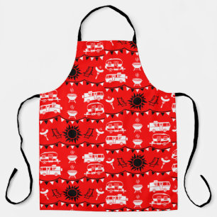 Caravan Camping Decor Apron