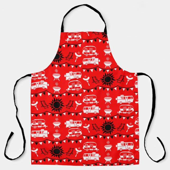 Caravan Camping Decor Apron (Front)