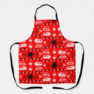 Caravan Camping Decor Apron
