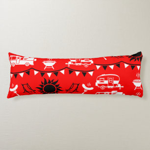 Caravan Camping Decor Body Cushion