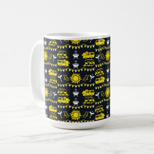 Caravan Camping Decor Coffee Mug (Front Left)