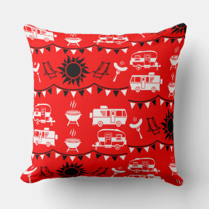 Caravan Camping Decor Cushion
