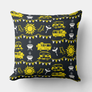 Caravan Camping Decor Cushion