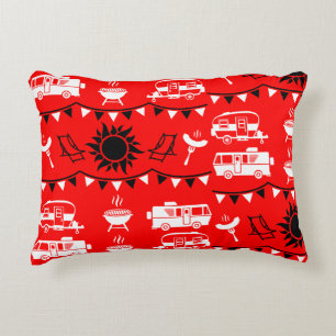 Caravan Camping Decor Decorative Cushion