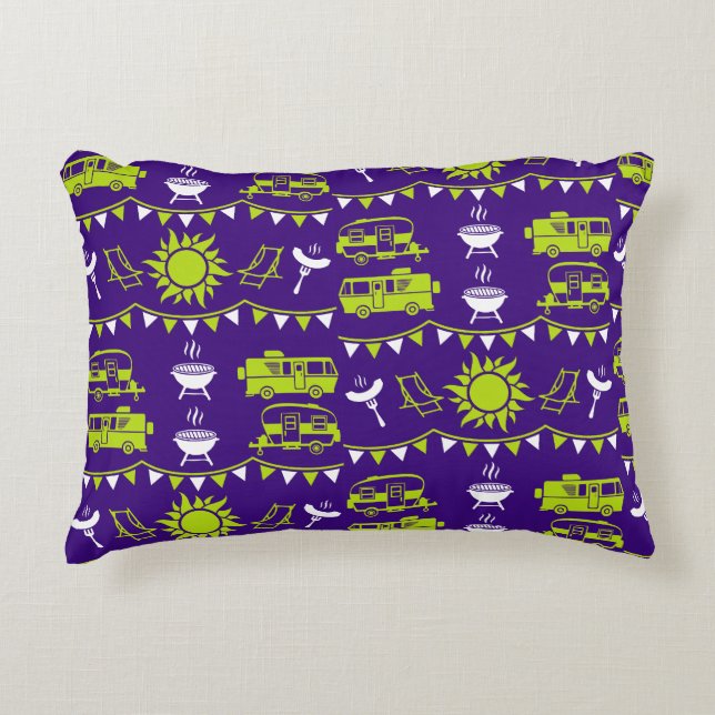 Caravan Camping Decor Decorative Cushion (Front)