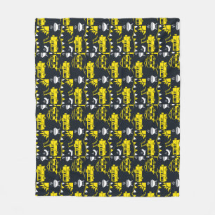 Caravan Camping Decor Fleece Blanket