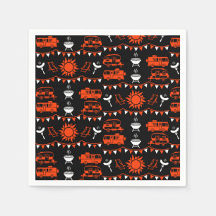 Caravan Camping Decor Napkin