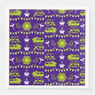 Caravan Camping Decor Napkin