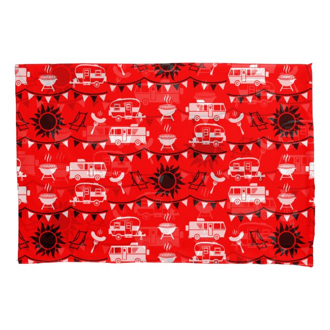 Caravan Camping Decor Pillowcase (Front-Left)