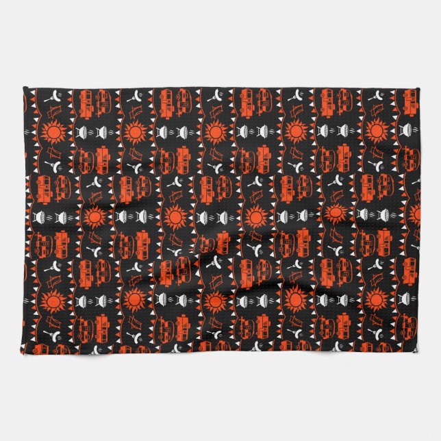 Caravan Camping Decor Tea Towel (Horizontal)