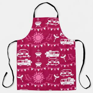 Caravan Camping Home Decor Apron