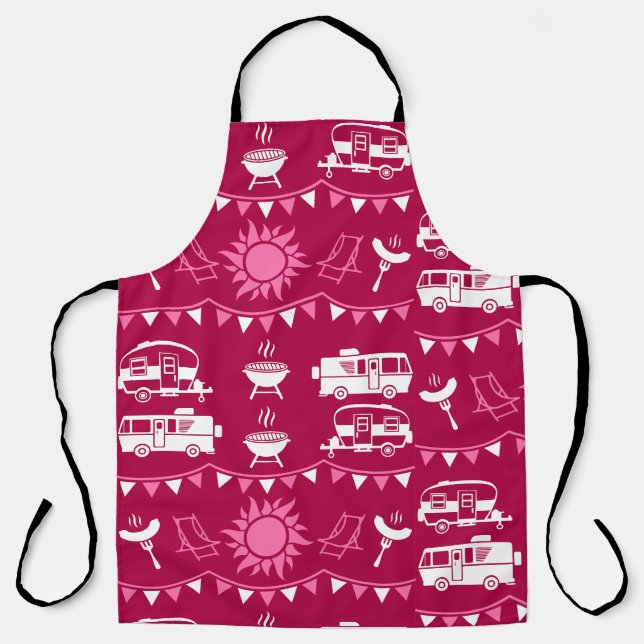 Caravan Camping Home Decor Apron (Front)