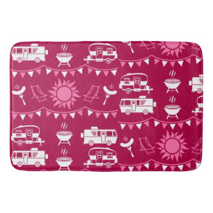 Caravan Camping Home Decor Bath Mat